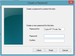 Strong key protection password